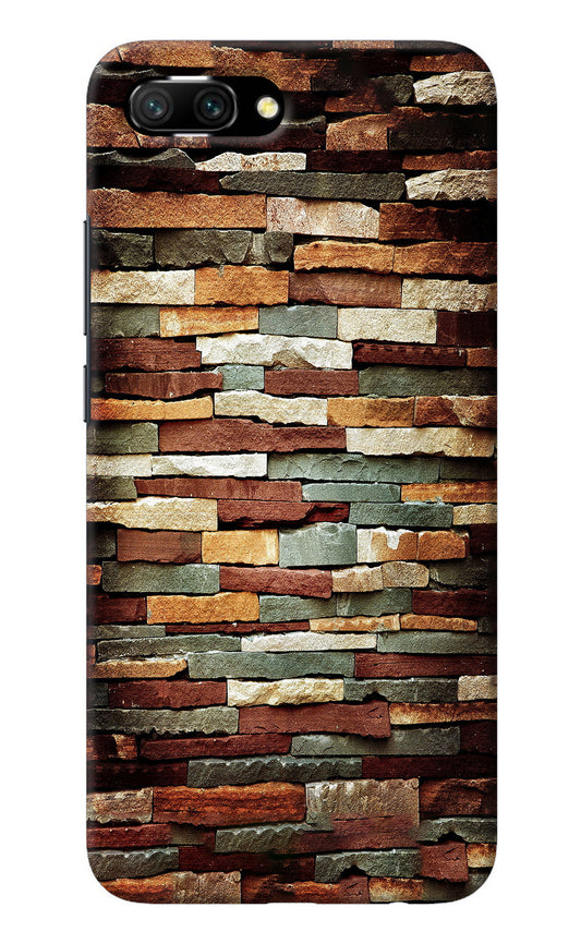 Bricks Pattern Honor 10 Back Cover