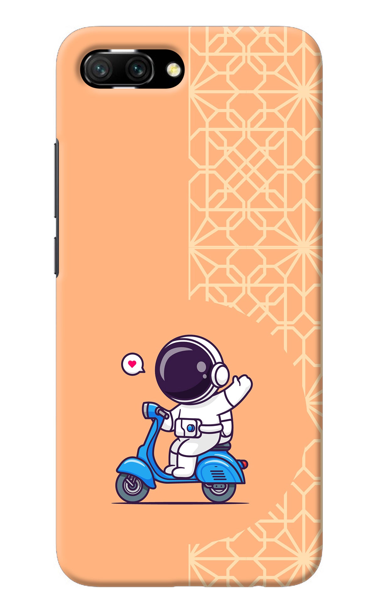 Cute Astronaut Riding Honor 10 Back Cover