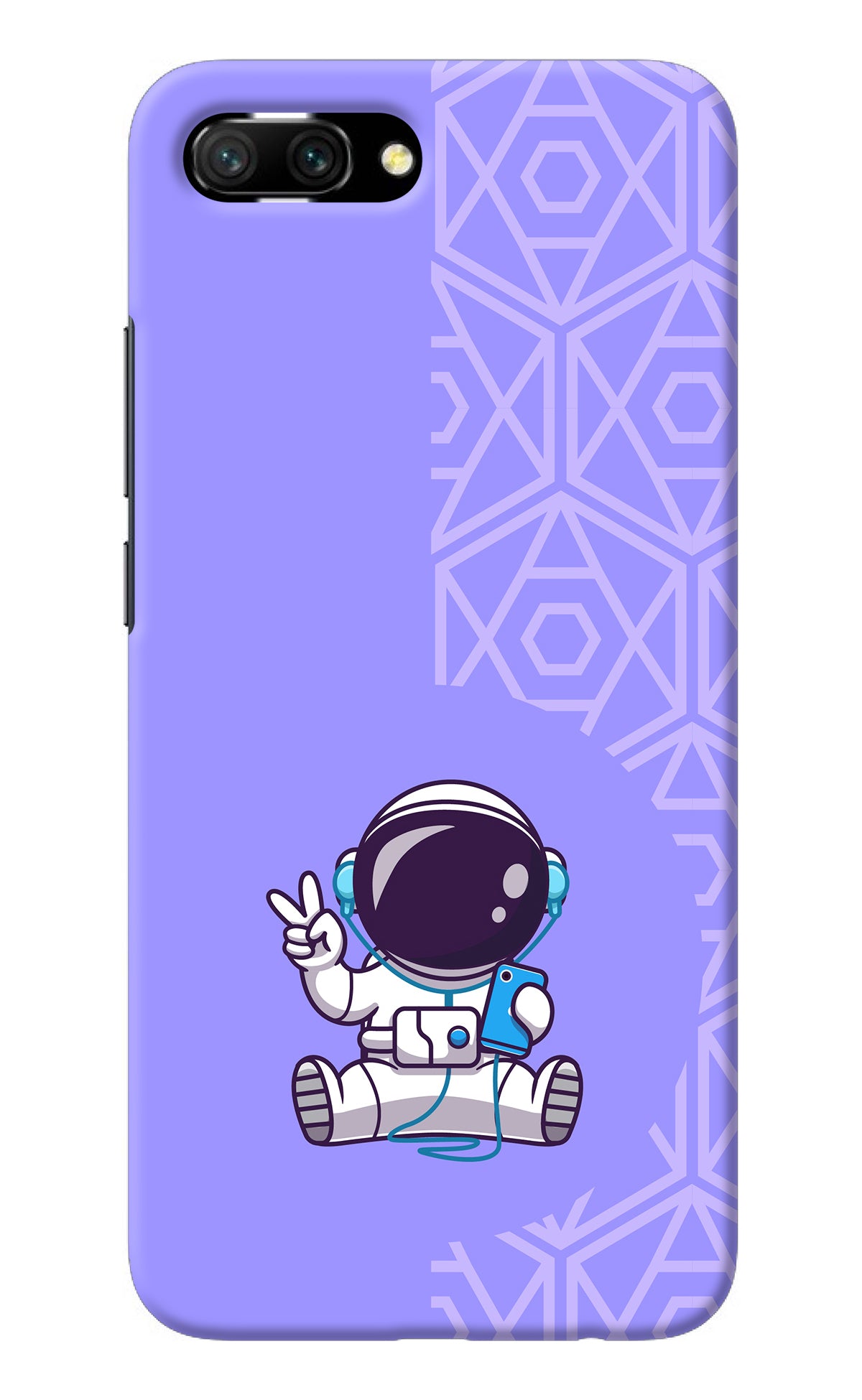 Cute Astronaut Chilling Honor 10 Back Cover