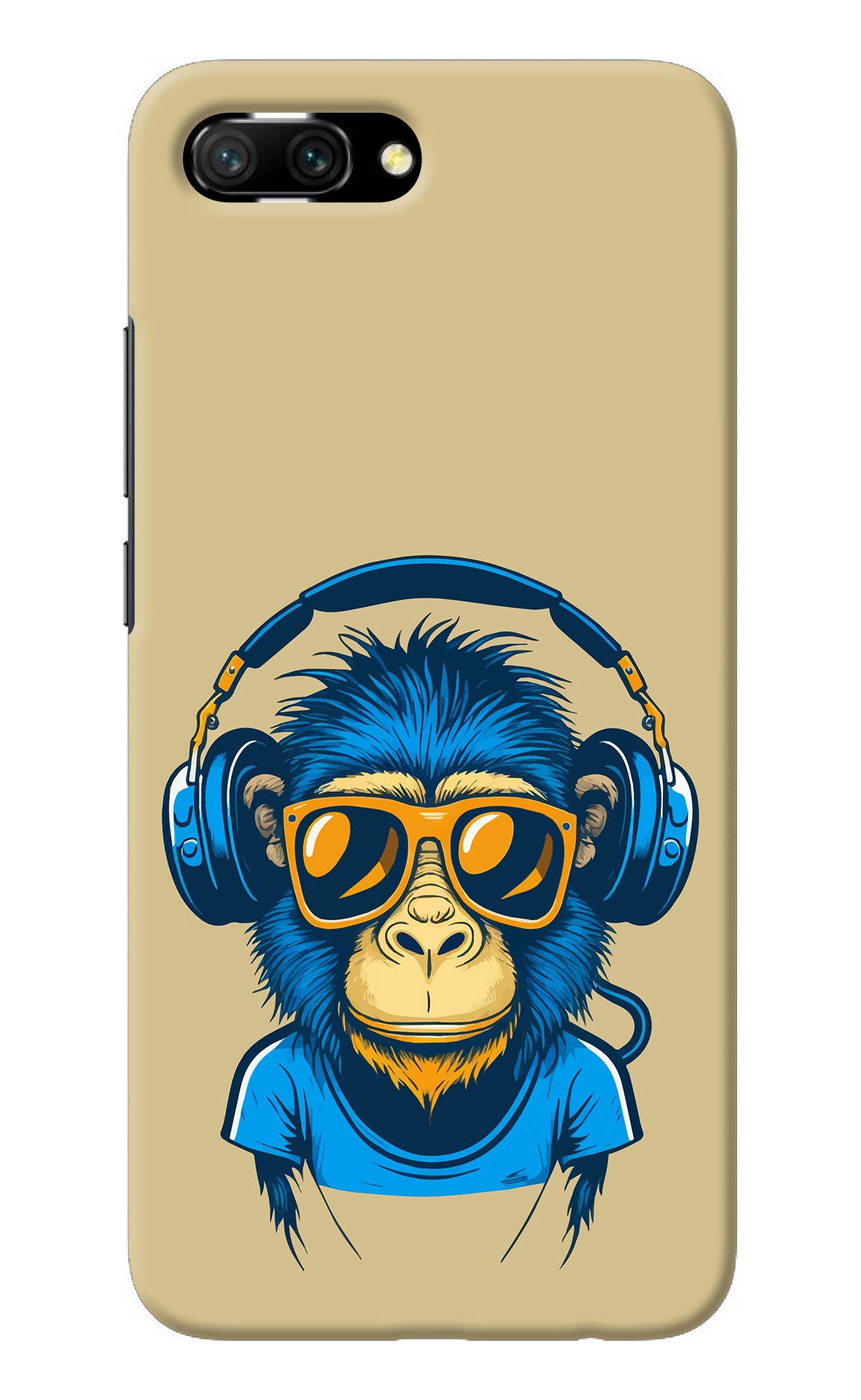 Monkey Headphone Honor 10 Back Cover