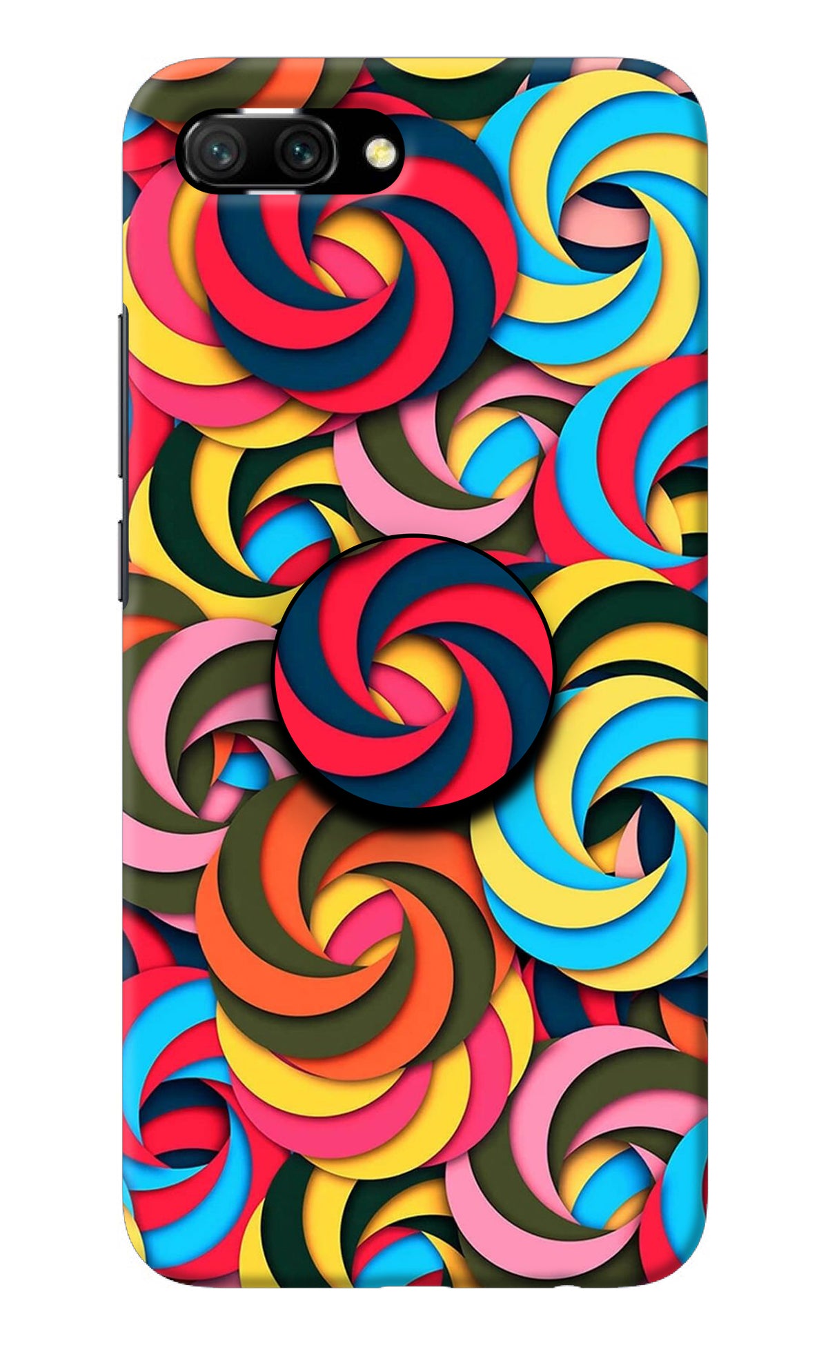 Spiral Pattern Honor 10 Pop Case