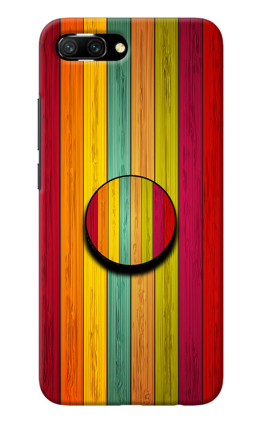 Multicolor Wooden Honor 10 Pop Case