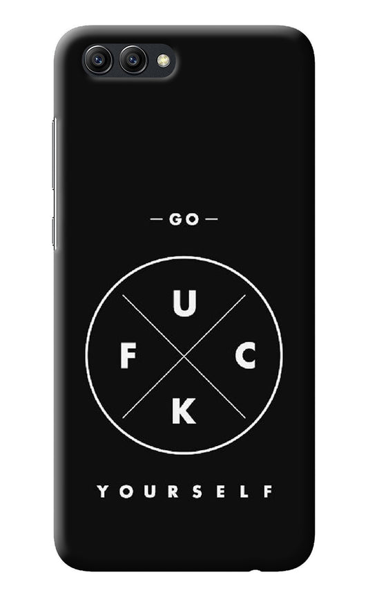 Go Fuck Yourself Honor View 10 Back Cover