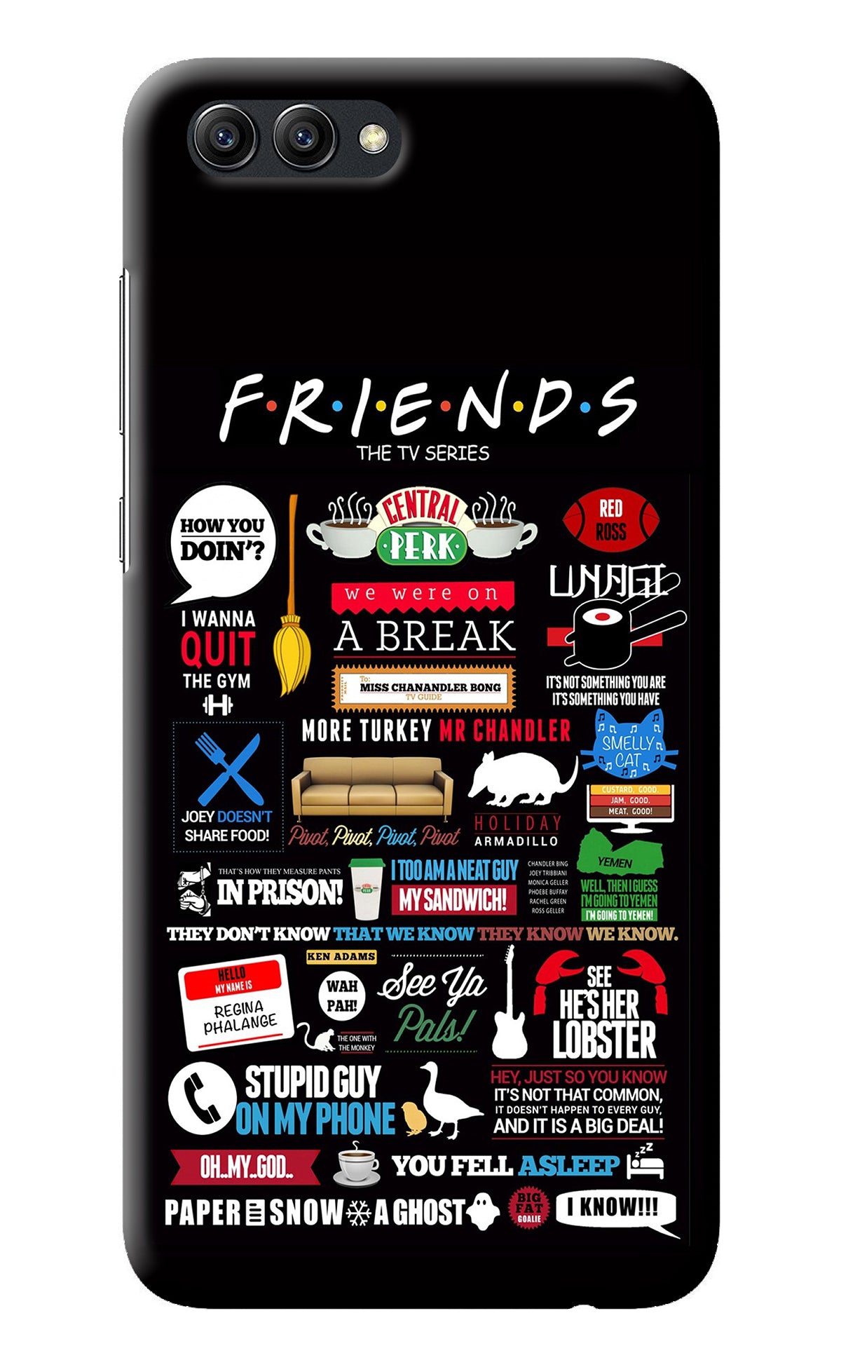 FRIENDS Honor View 10 Back Cover