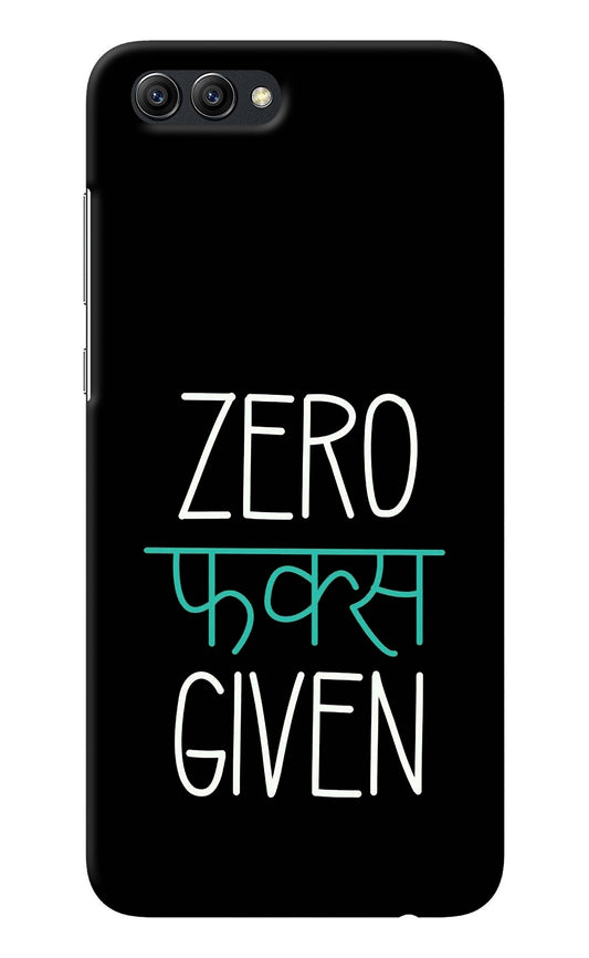 Zero Fucks Given Honor View 10 Back Cover