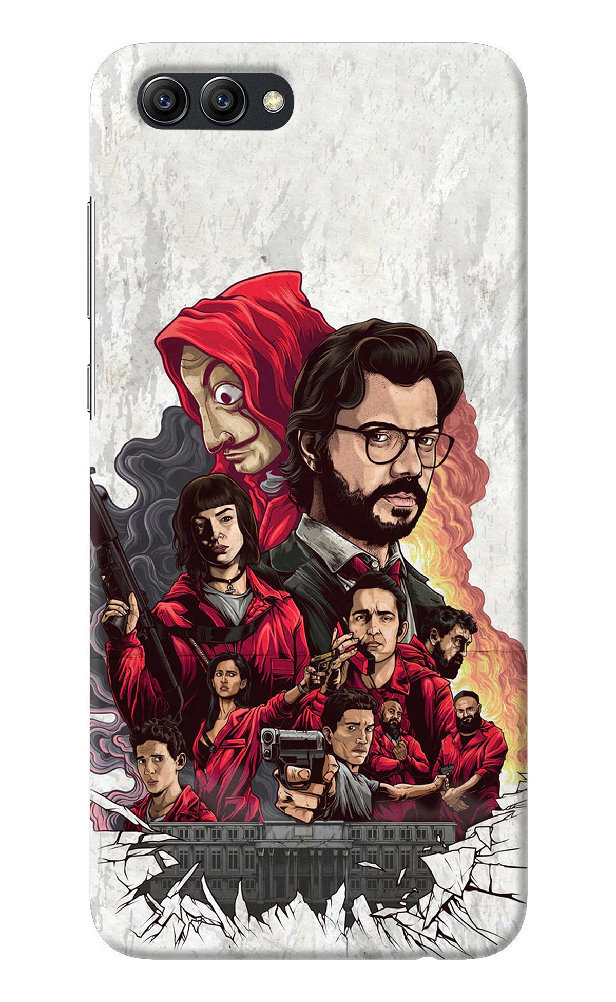 Money Heist Artwork Honor View 10 Back Cover