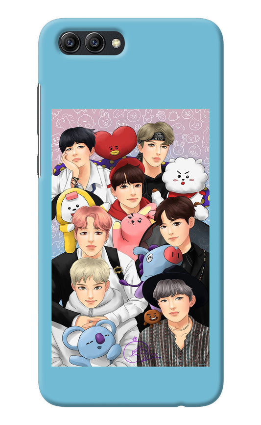 BTS with animals Honor View 10 Back Cover
