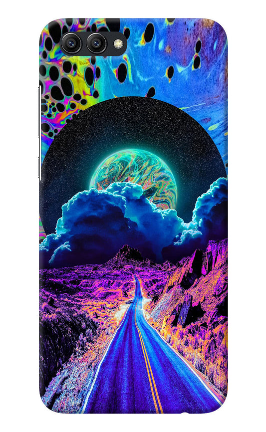 Psychedelic Painting Honor View 10 Back Cover