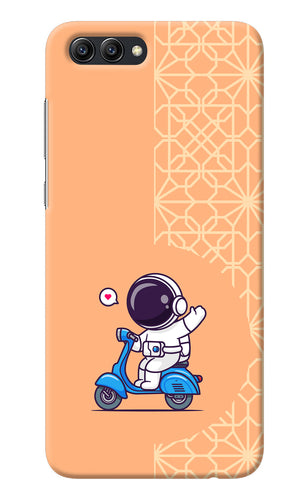 Cute Astronaut Riding Honor View 10 Back Cover