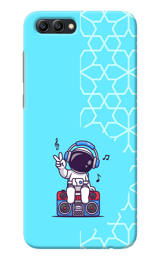 Cute Astronaut Chilling Honor View 10 Back Cover