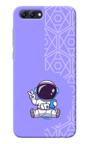 Cute Astronaut Chilling Honor View 10 Back Cover