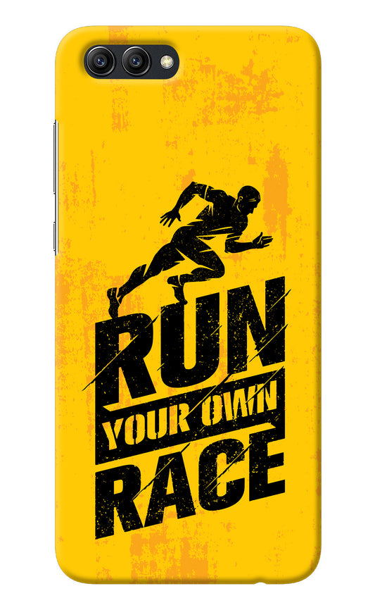 Run Your Own Race Honor View 10 Back Cover