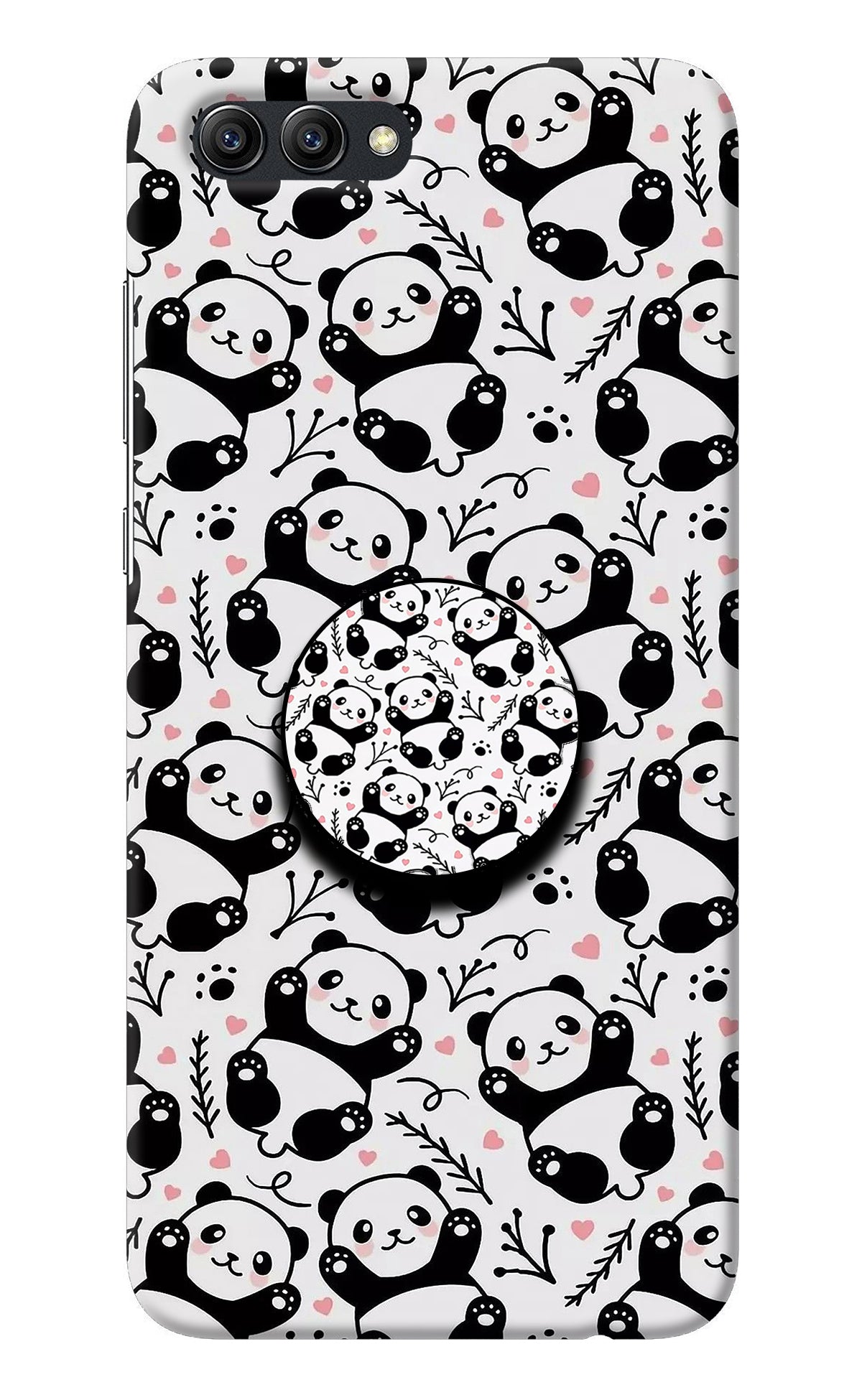 Cute Panda Honor View 10 Pop Case