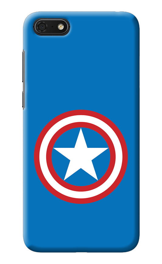 Captain America Logo Honor 7S Back Cover