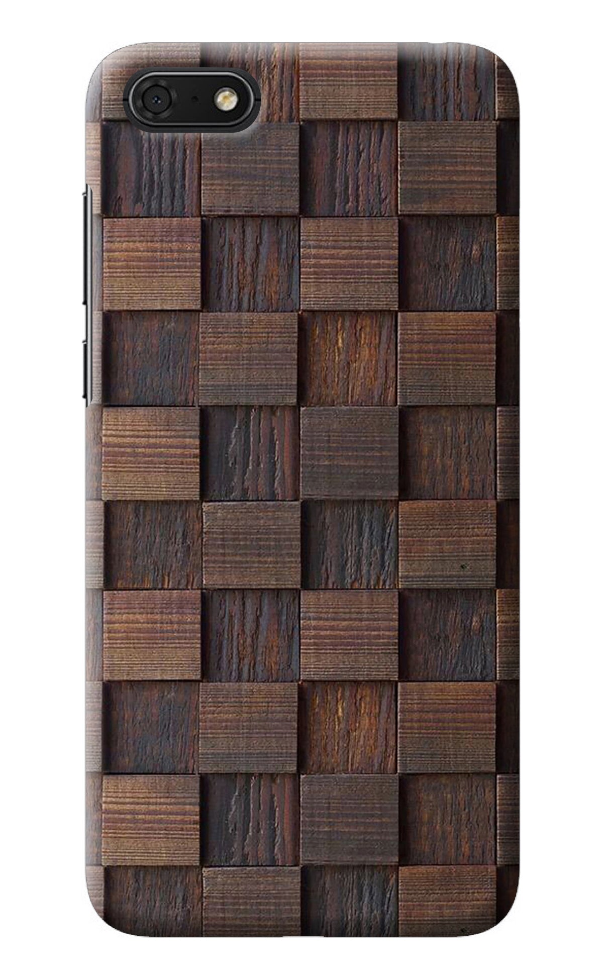 Wooden Cube Design Honor 7S Back Cover