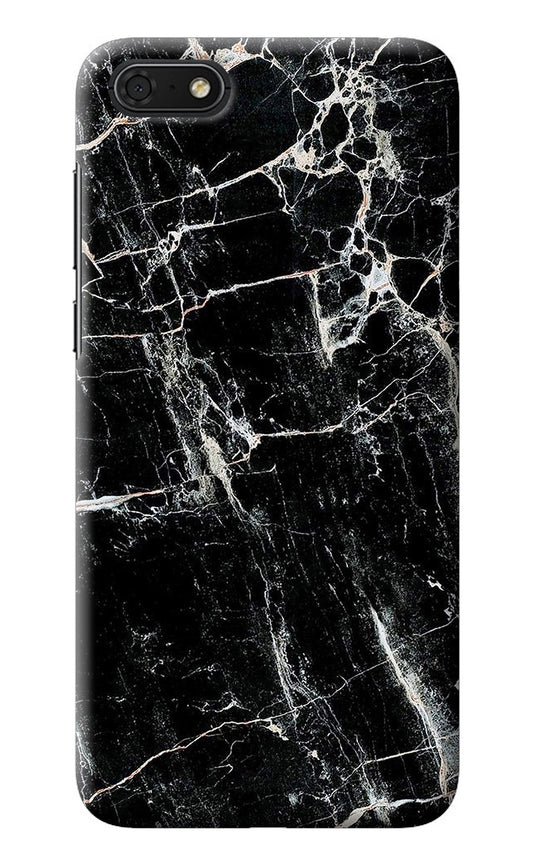 Black Marble Texture Honor 7S Back Cover