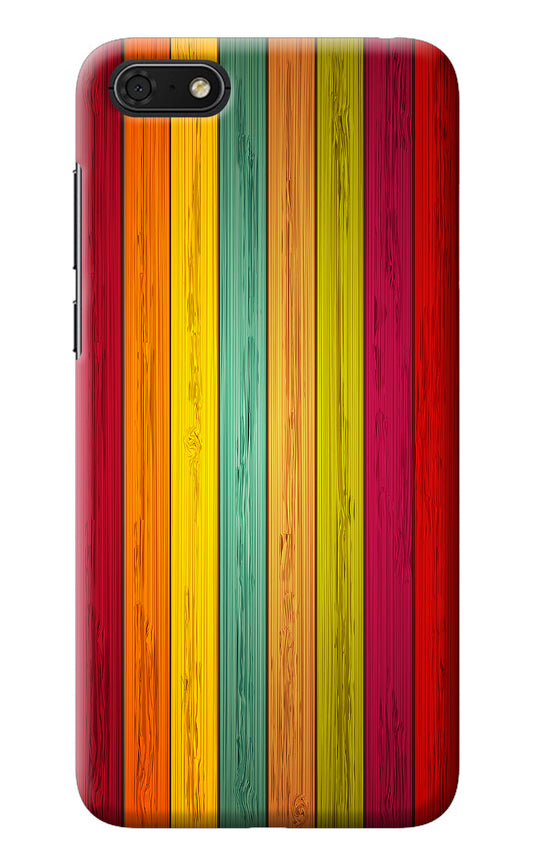 Multicolor Wooden Honor 7S Back Cover