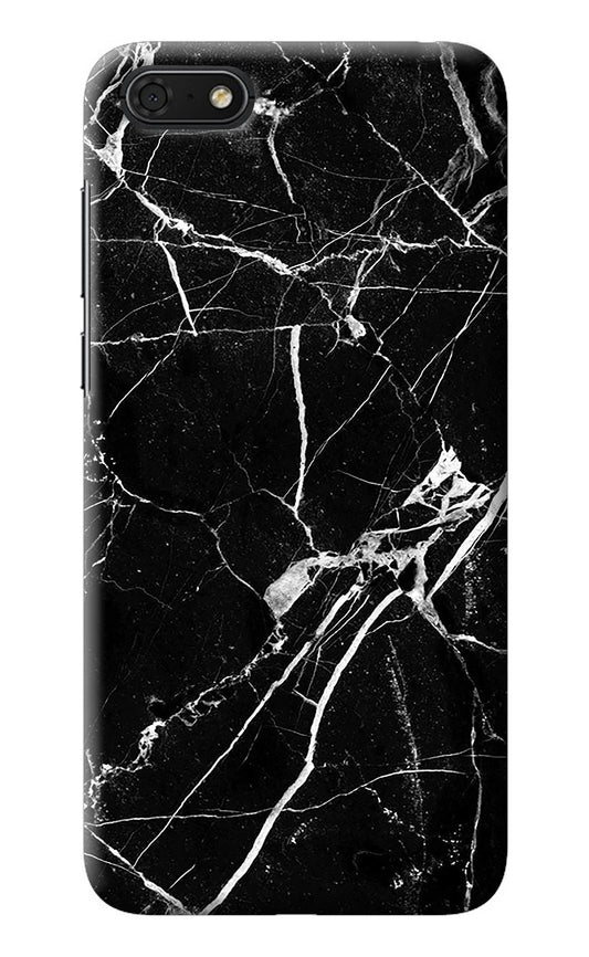 Black Marble Pattern Honor 7S Back Cover