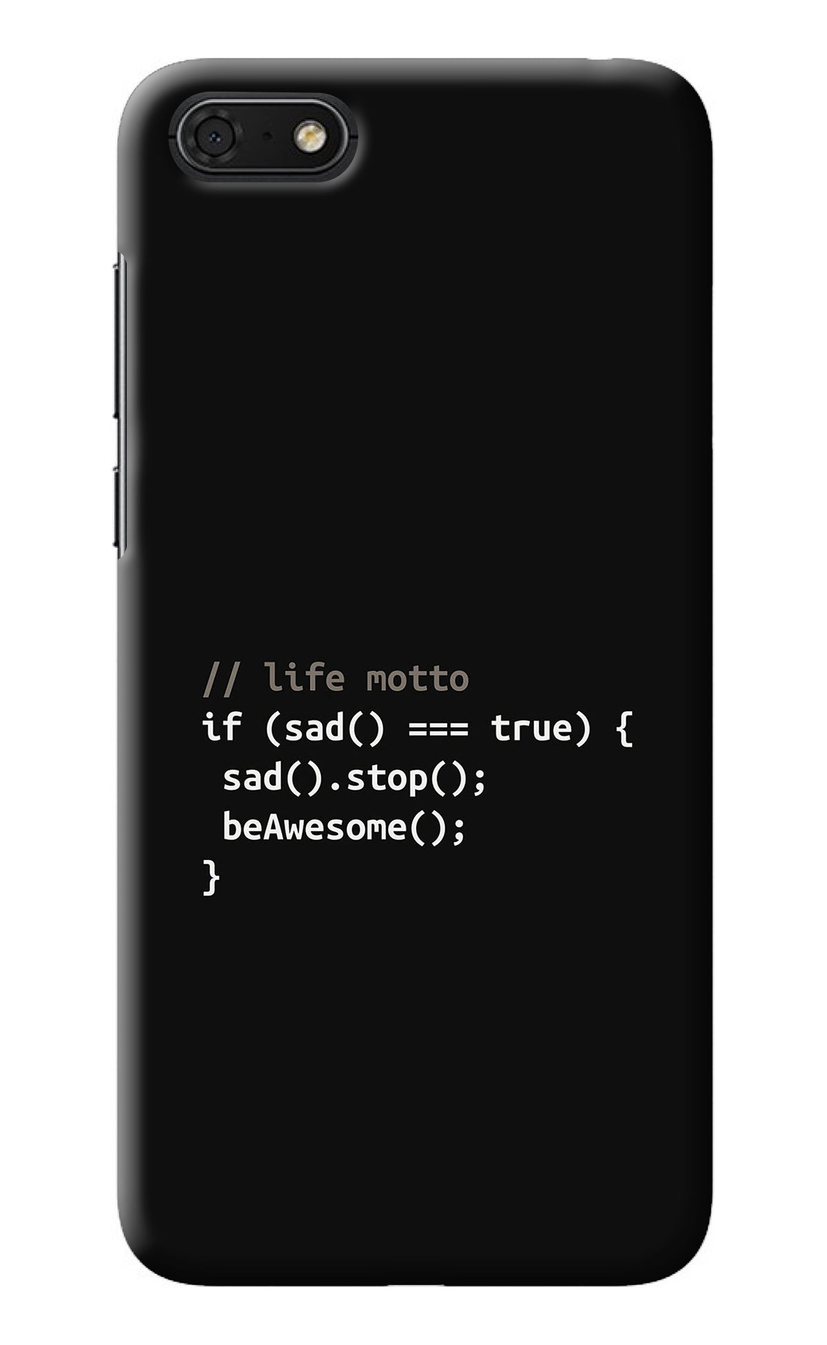 Life Motto Code Honor 7S Back Cover