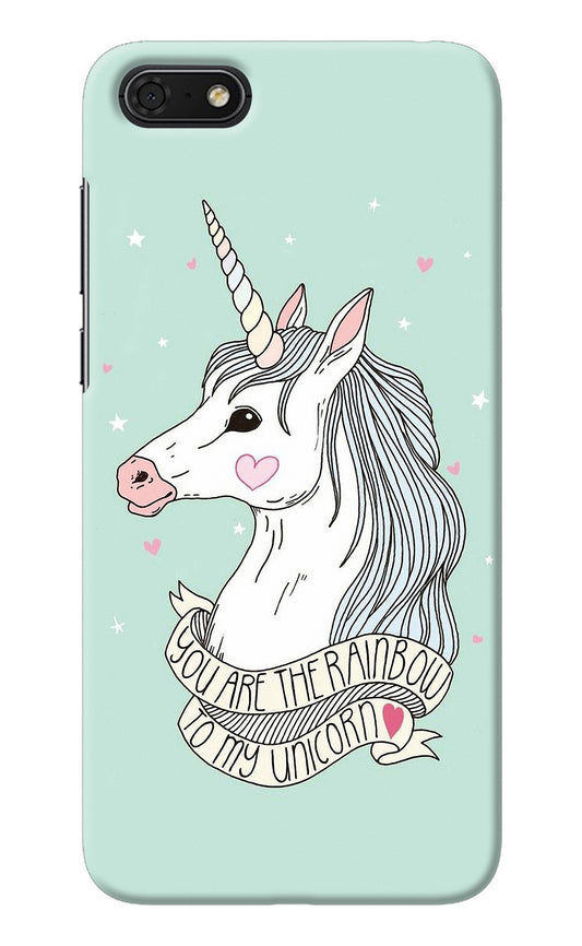 Unicorn Wallpaper Honor 7S Back Cover