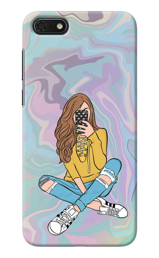 Selfie Girl Honor 7S Back Cover