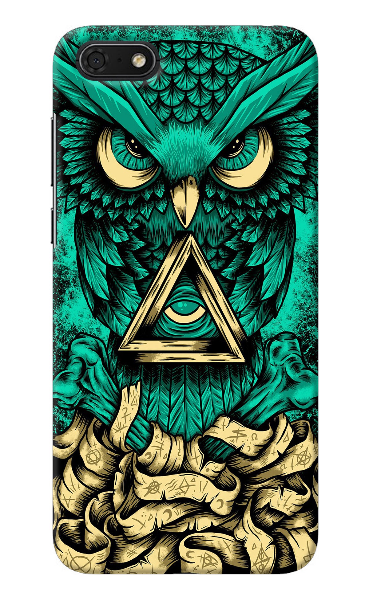 Green Owl Honor 7S Back Cover