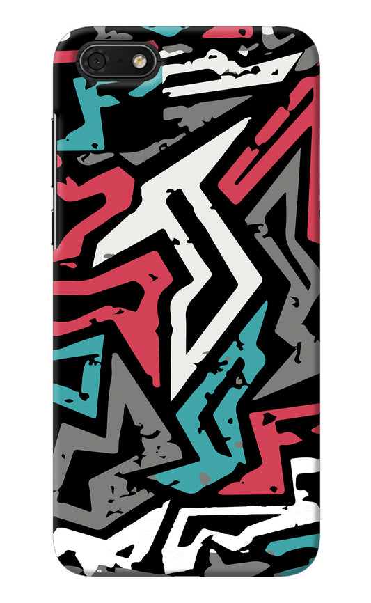 Geometric Graffiti Honor 7S Back Cover