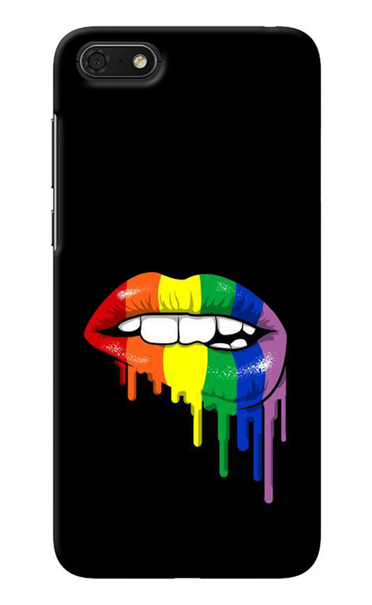 Lips Biting Honor 7S Back Cover