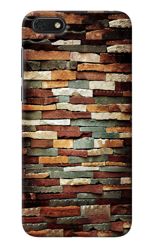 Bricks Pattern Honor 7S Back Cover