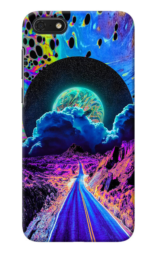 Psychedelic Painting Honor 7S Back Cover