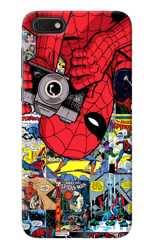 Spider Man Honor 7S Back Cover