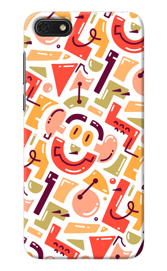 Doodle Pattern Honor 7S Back Cover