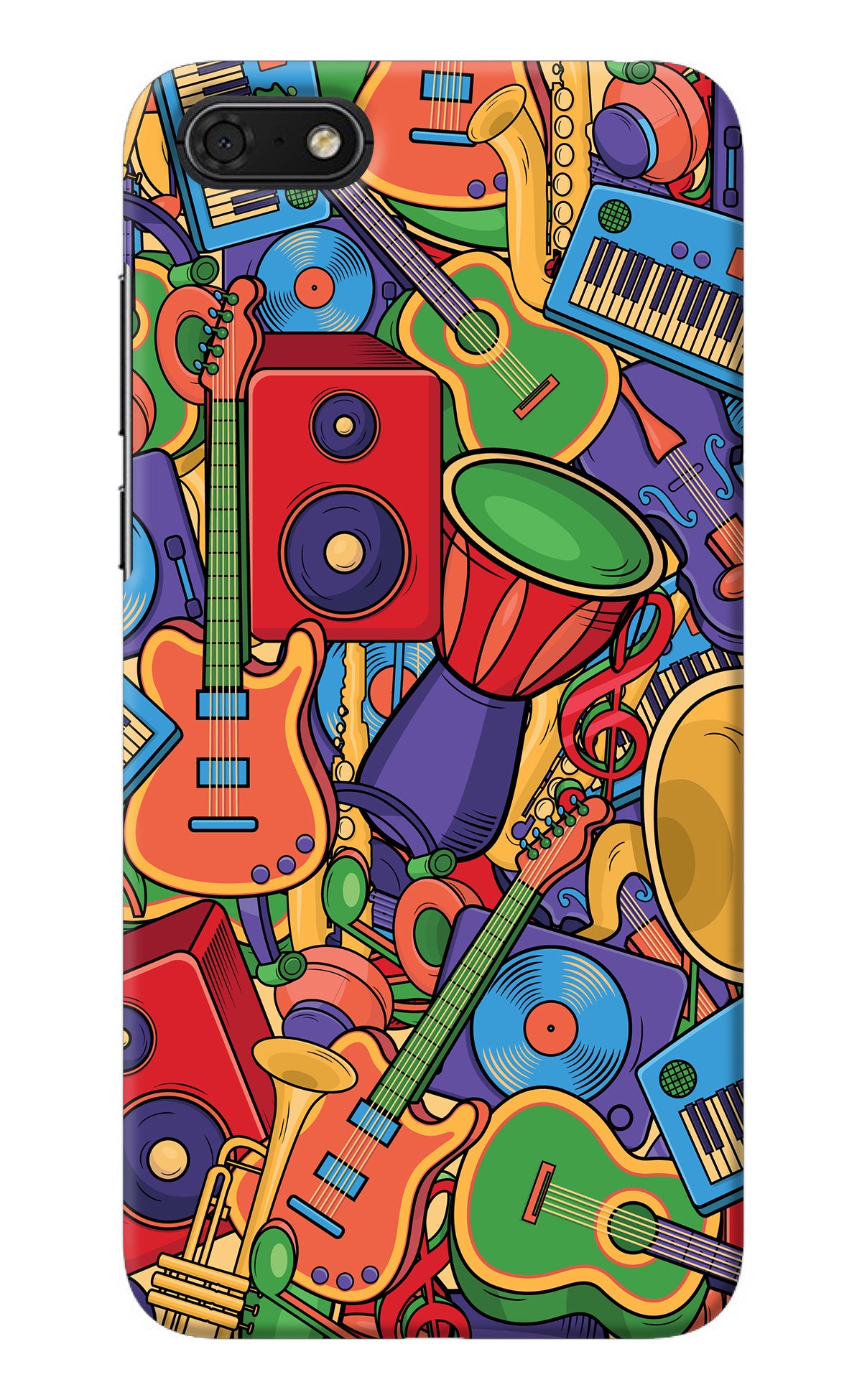 Music Instrument Doodle Honor 7S Back Cover