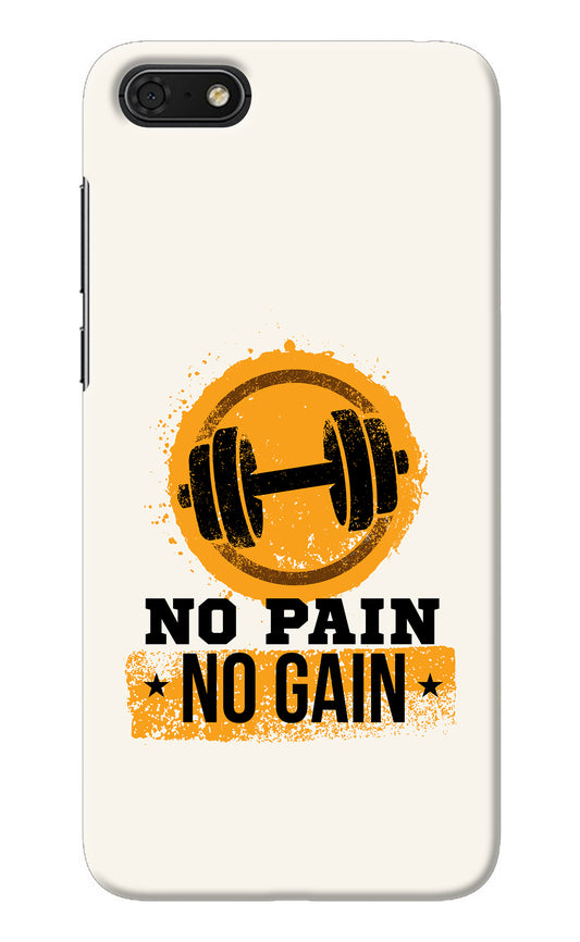 No Pain No Gain Honor 7S Back Cover