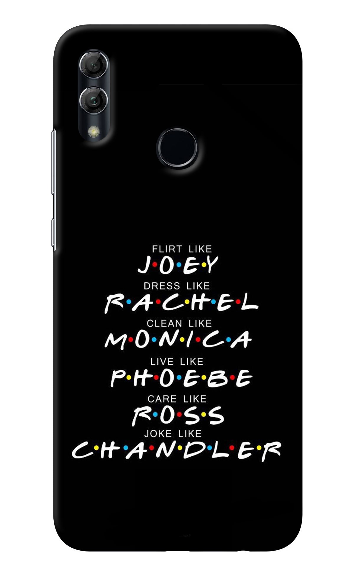 FRIENDS Character Honor 10 Lite Back Cover