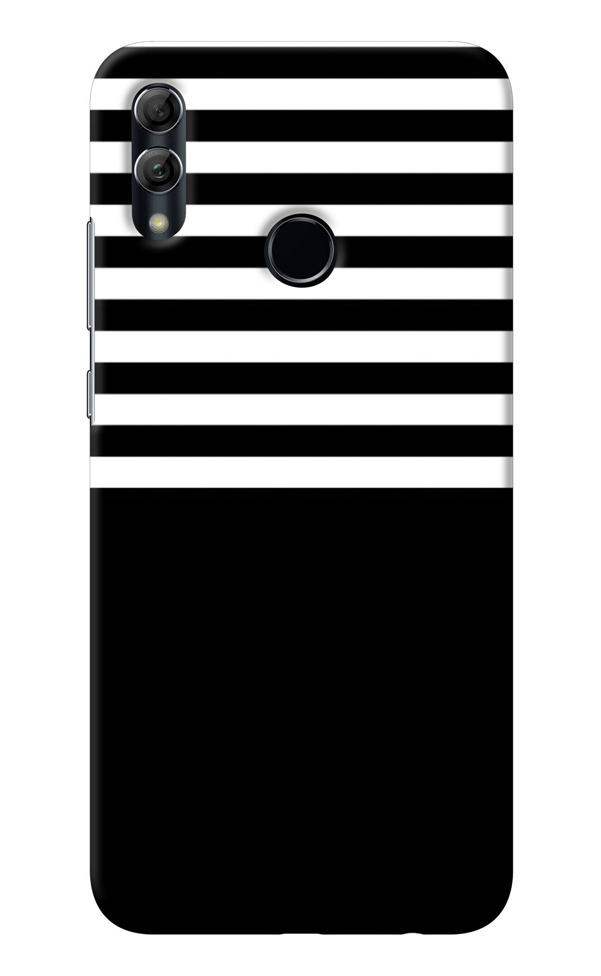 Black and White Print Honor 10 Lite Back Cover