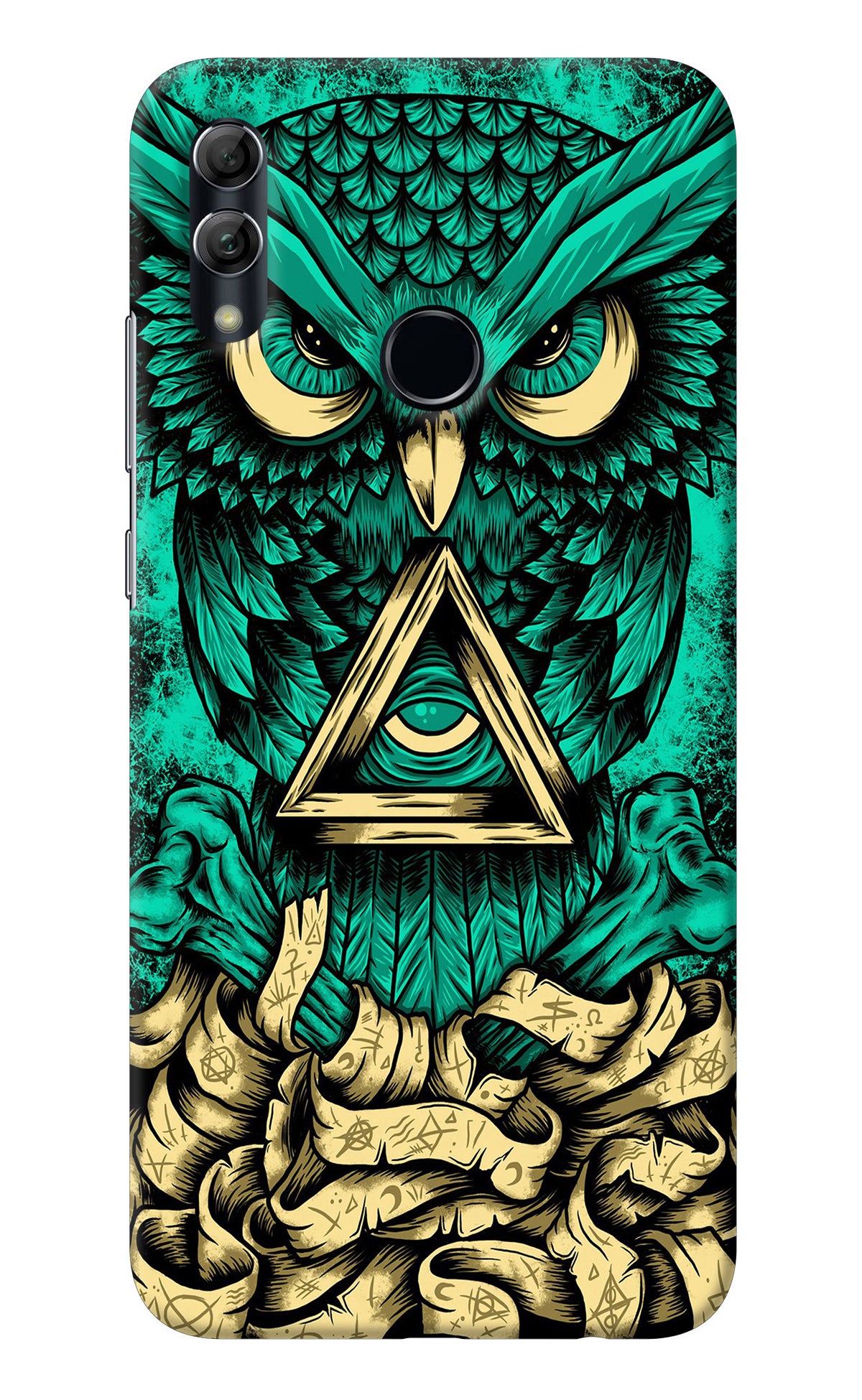 Green Owl Honor 10 Lite Back Cover