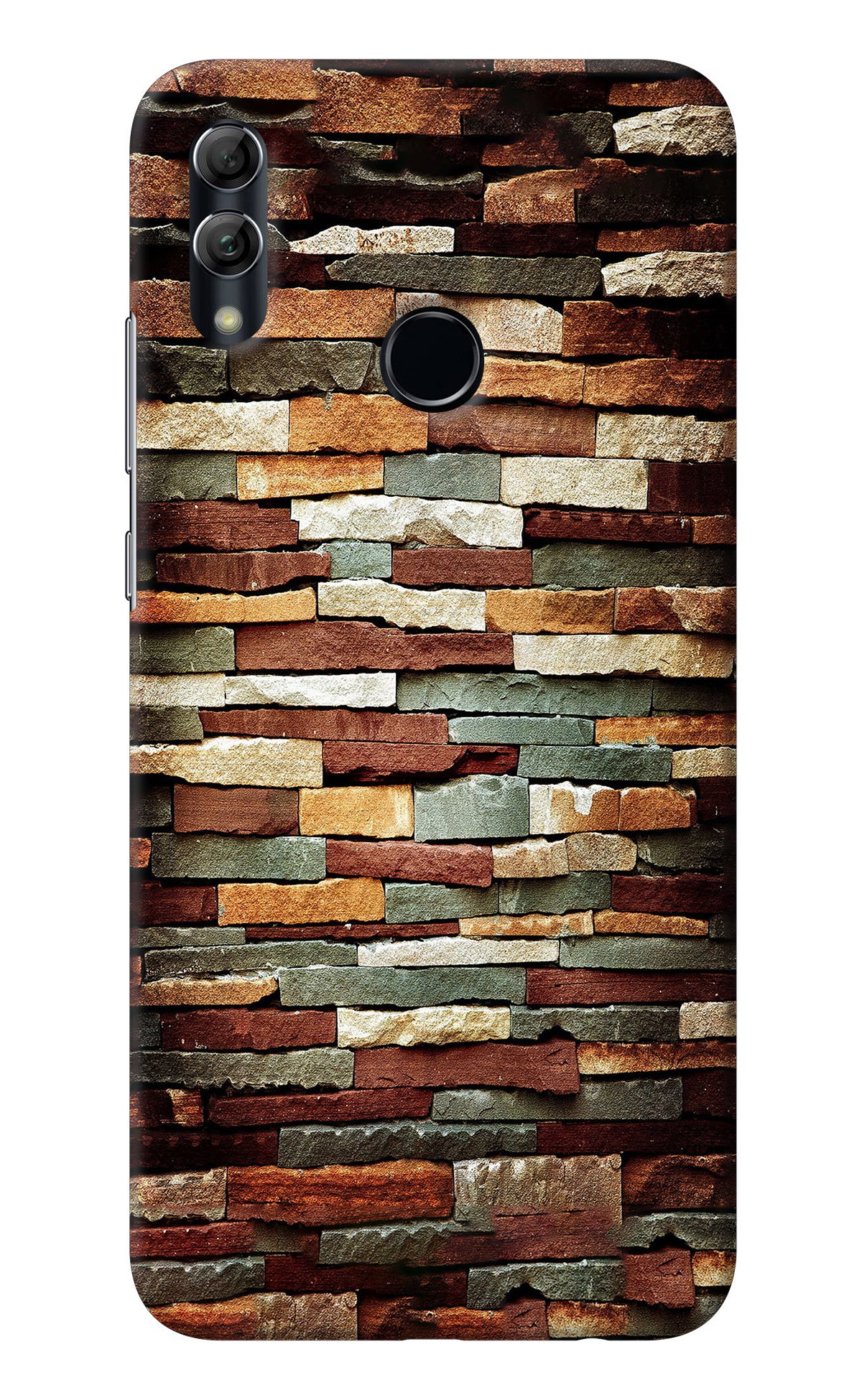 Bricks Pattern Honor 10 Lite Back Cover