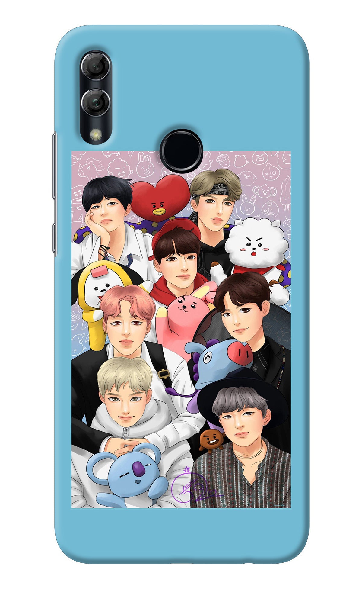 BTS with animals Honor 10 Lite Back Cover