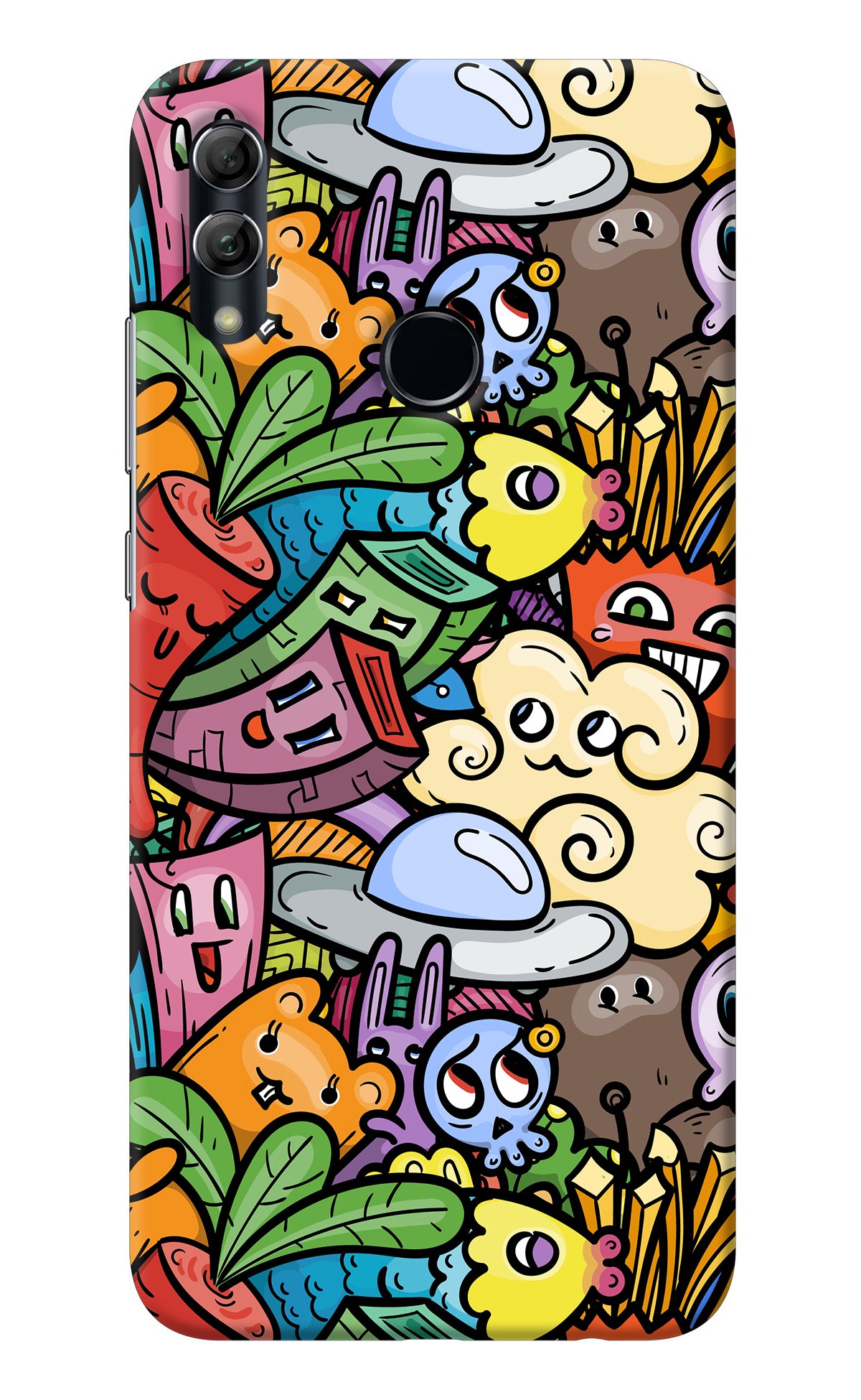 Veggie Doodle Honor 10 Lite Back Cover