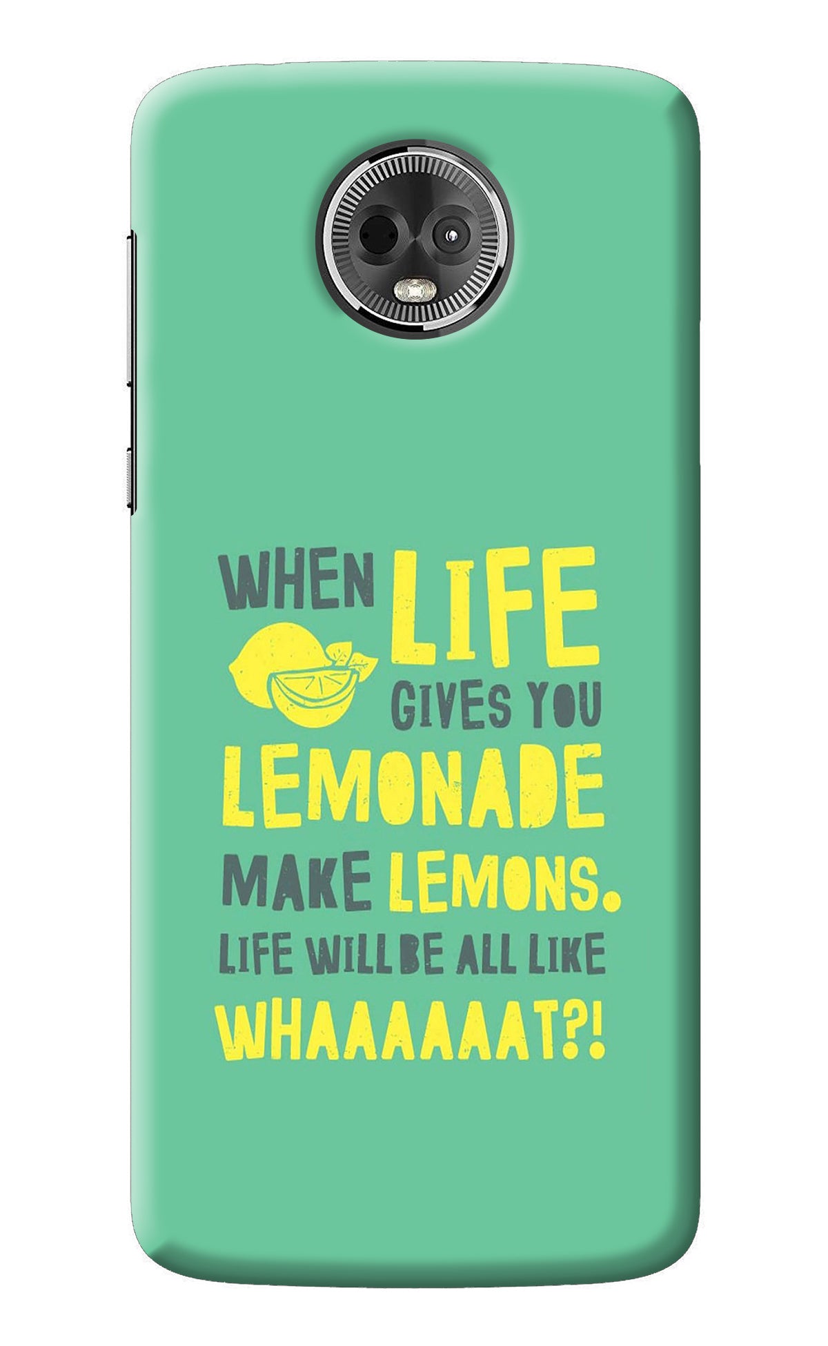 Quote Moto E5 Plus Back Cover