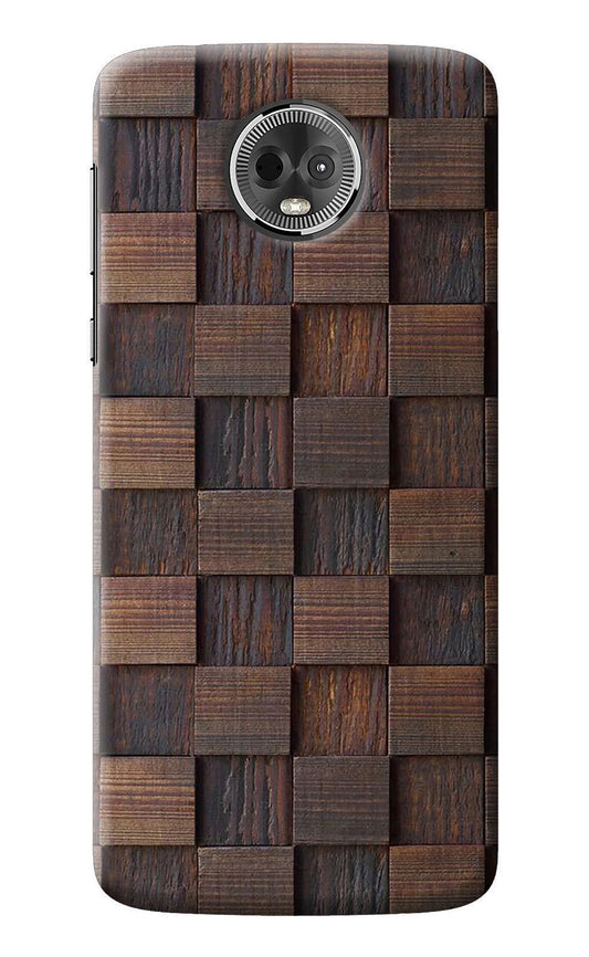 Wooden Cube Design Moto E5 Plus Back Cover