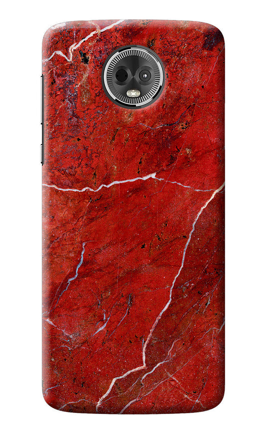 Red Marble Design Moto E5 Plus Back Cover