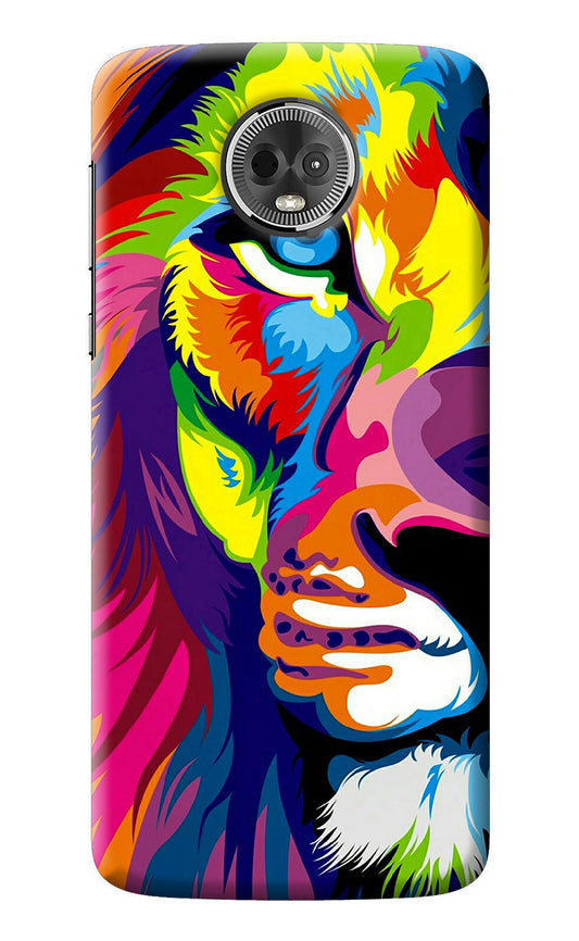 Lion Half Face Moto E5 Plus Back Cover