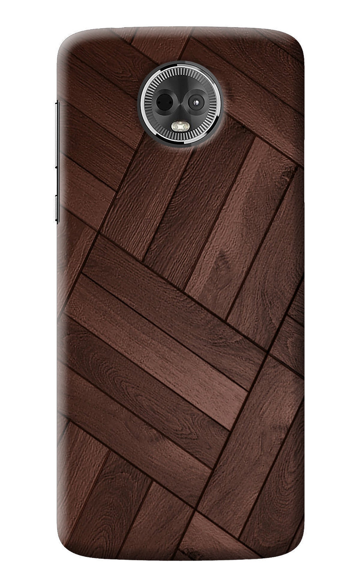 Wooden Texture Design Moto E5 Plus Back Cover