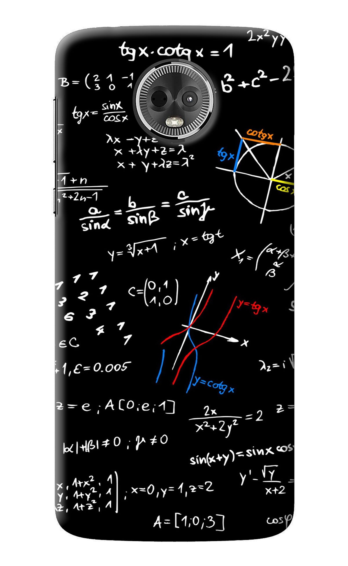 Mathematics Formula Moto E5 Plus Back Cover