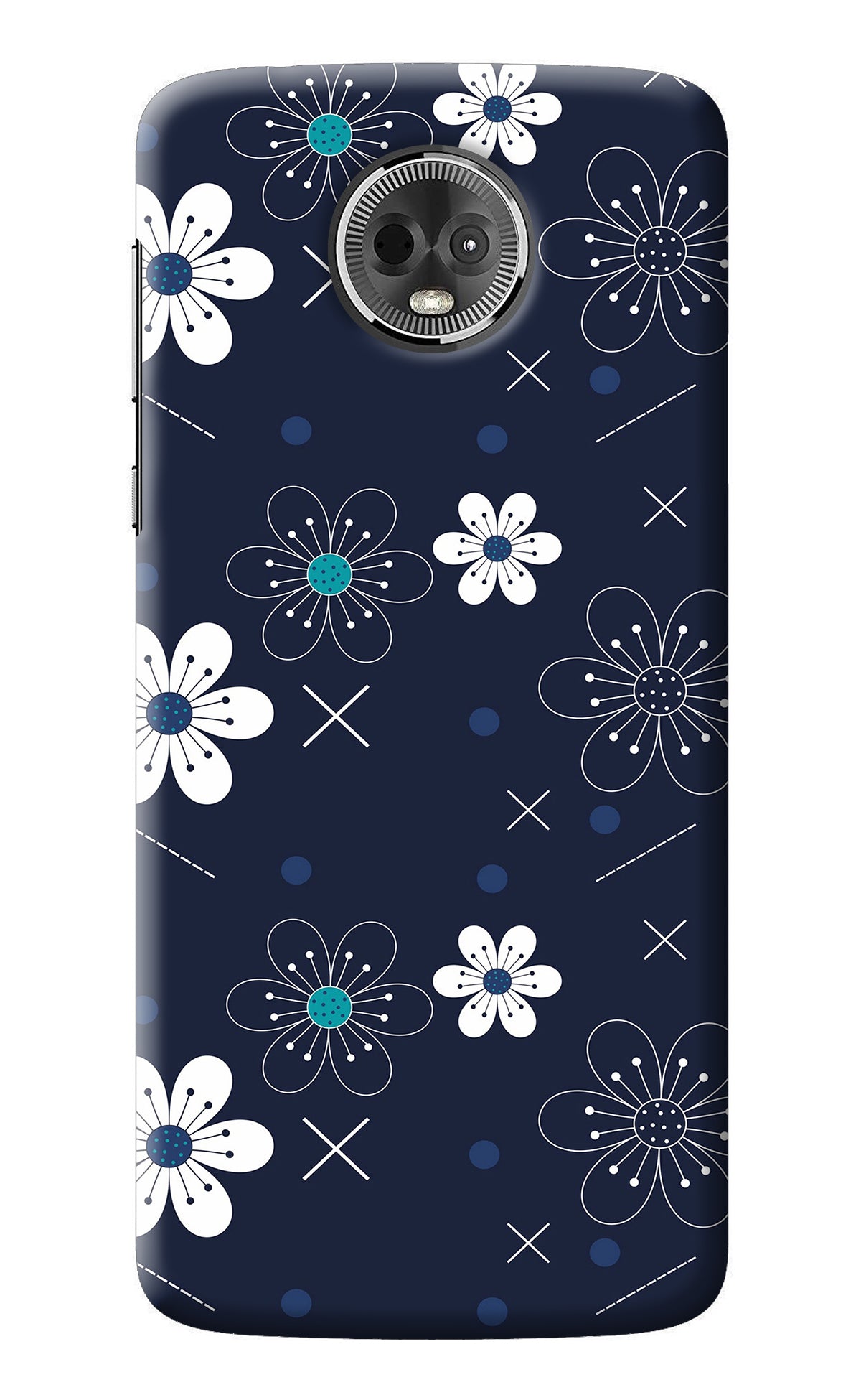 Flowers Moto E5 Plus Back Cover