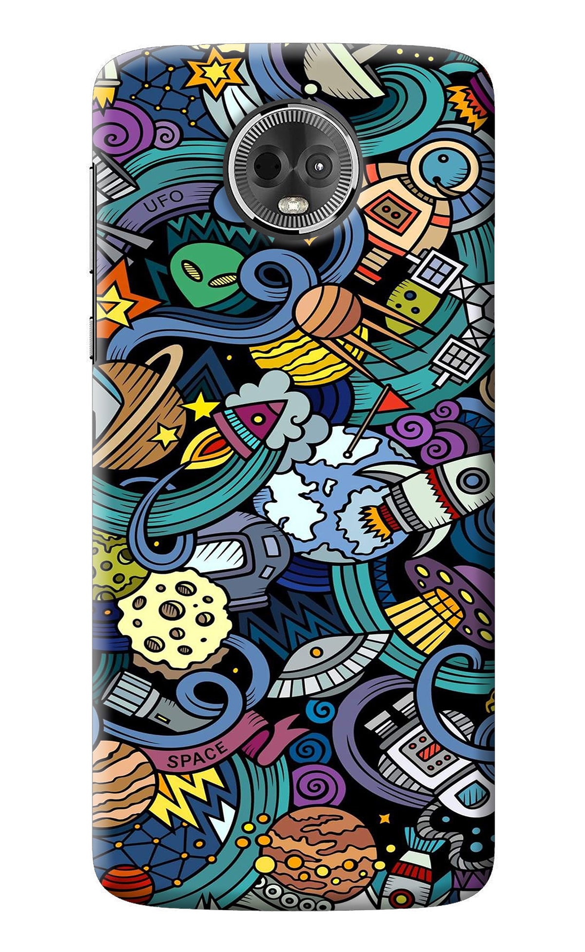 Space Abstract Moto E5 Plus Back Cover