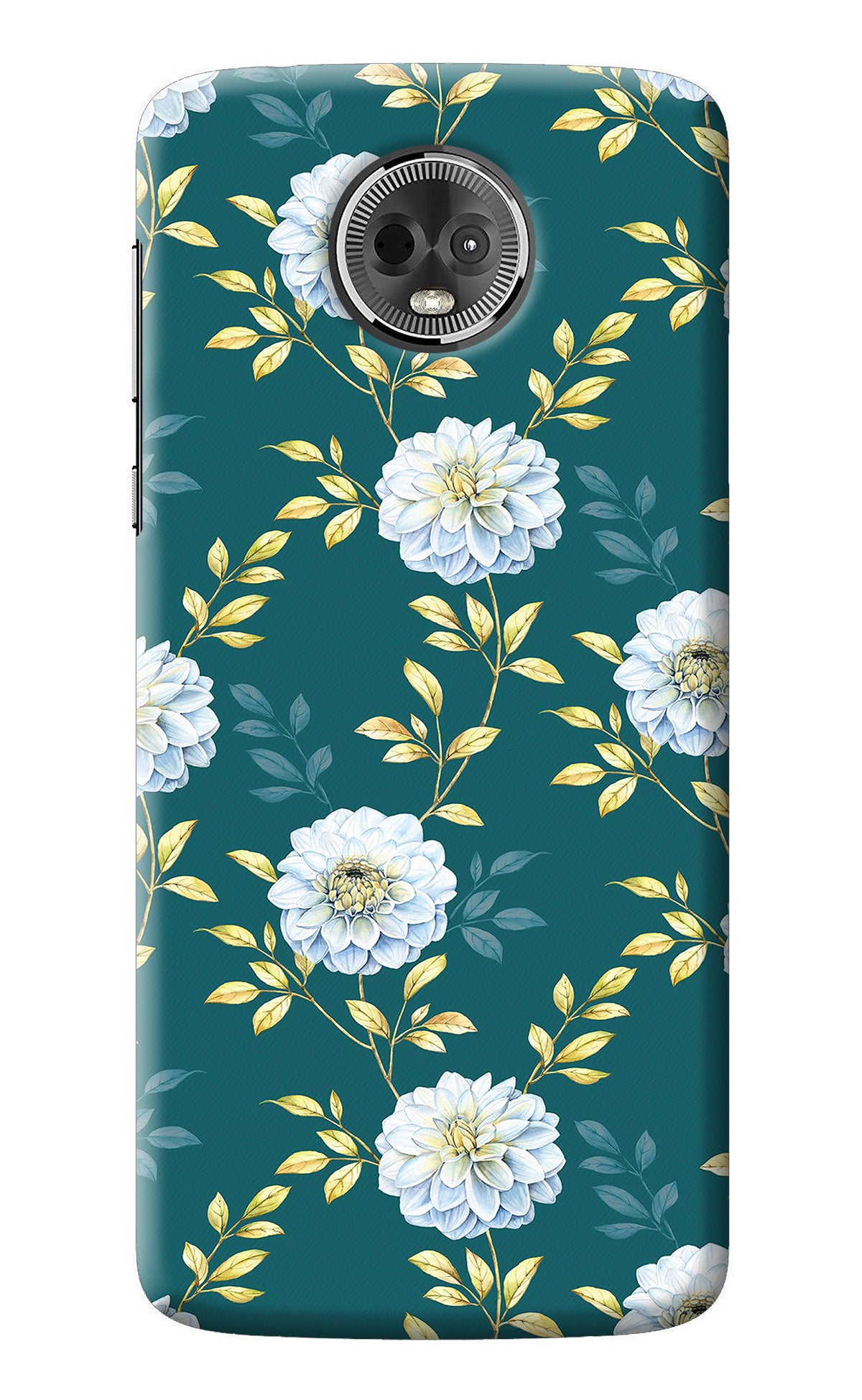 Flowers Moto E5 Plus Back Cover