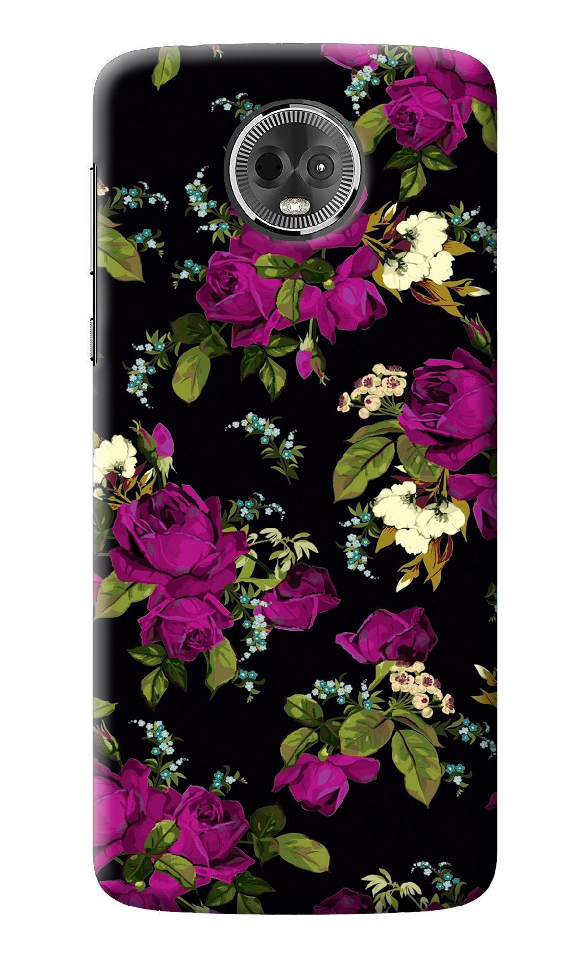 Flowers Moto E5 Plus Back Cover